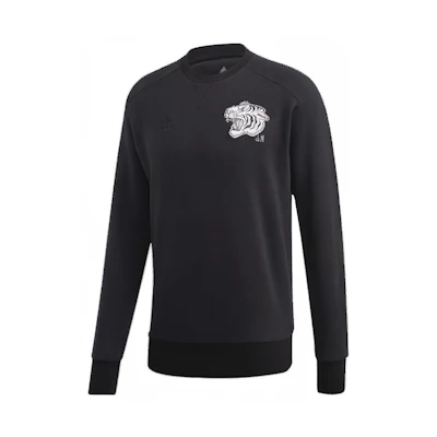 adidas Juventus Knit Pullover Soccer Sweatshirt Black () FI4887