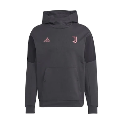 adidas Juventus Logo Hoodie Carbon Black - Soft, Comfortable, Solid Color HD8860