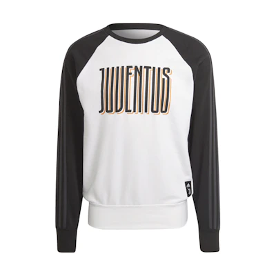 adidas Juventus Retro Football Training Crewneck Sweatshirt White GR2920