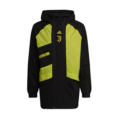 adidas Juventus Travel Drill Jacket Black/Acid Green GR2910