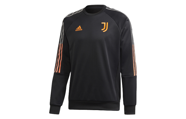adidas Juventus Travel Sweat Pullover Hoodie Black Football Apparel FR4208