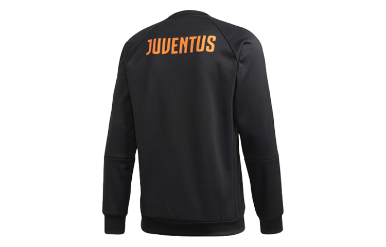 adidas Juventus Travel Sweat Pullover Hoodie Black Football Apparel FR4208 圖 3