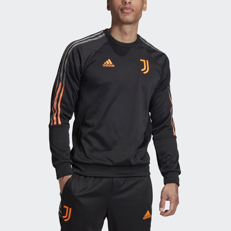 adidas Juventus Travel Sweat Pullover Hoodie Black Football Apparel FR4208 圖 4