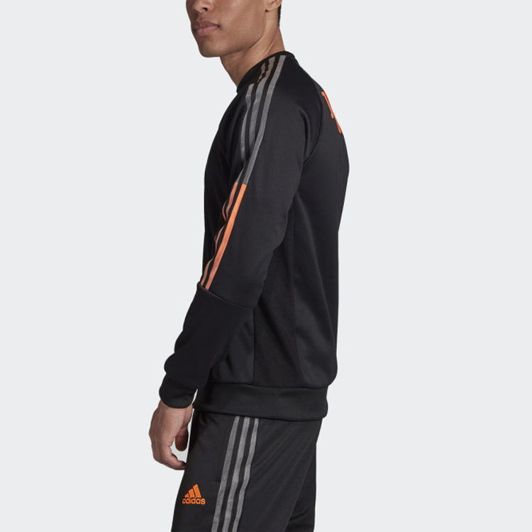 adidas Juventus Travel Sweat Pullover Hoodie Black Football Apparel FR4208 圖 6