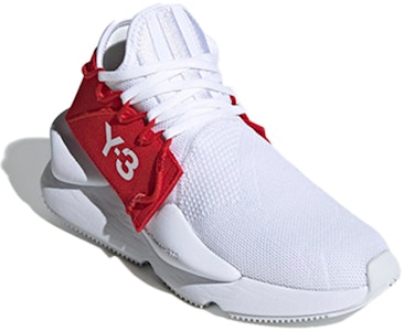 adidas Y-3 Kaiwa Knit 低幫運動鞋 男女同款 白紅色 Lookbook adidas Y-3 Kaiwa Knit 低幫運動鞋 男女同款 白紅色