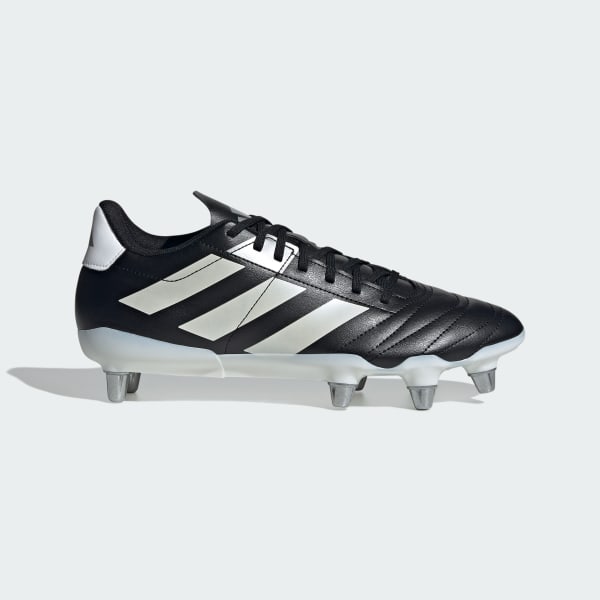 Adidas Kakari SG Soft Ground Rugby Cleats Core Black/Zero Metalic/Silver Metallic IE3204