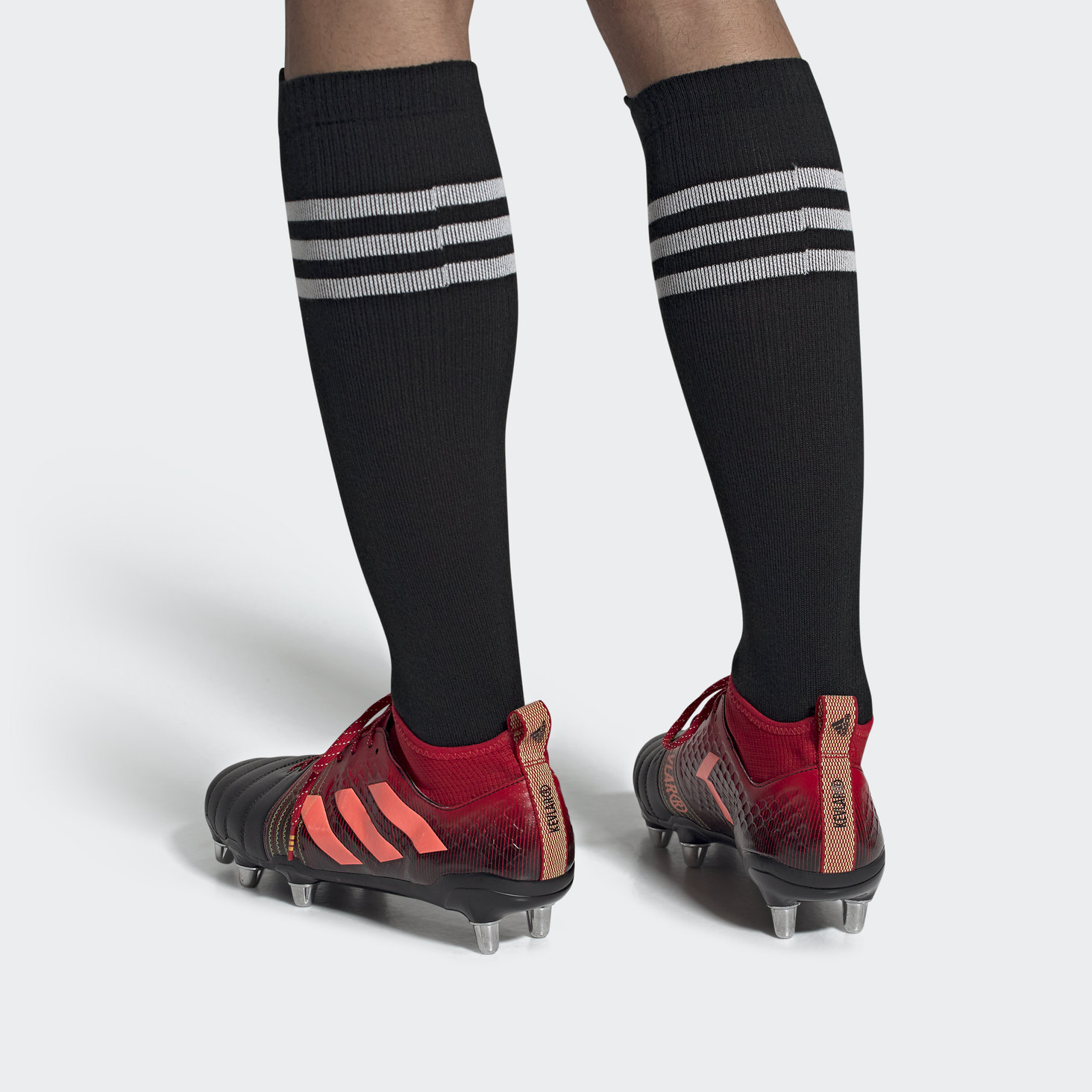 Sizing adidas Kakari X-Kevlar 2 Stollenschuhe ''Schwarz Rot'' EF3399