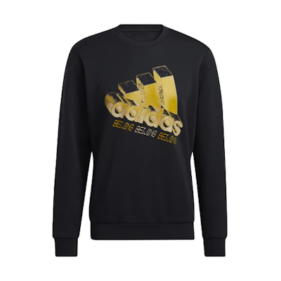 adidas KC Sweat BJ Beijing Graphic Pullover Sweatshirt Black HD4101