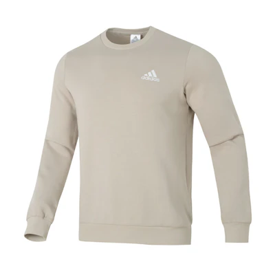 adidas Khaki Fleece Pullover Sweatshirt - Breathable Training Wear IJ8890