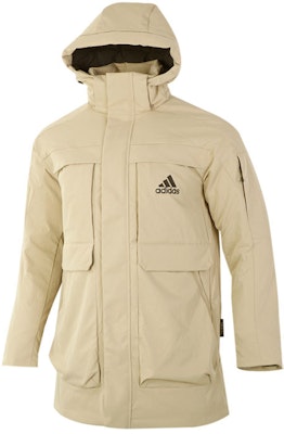adidas Khaki Winter Big Pocket Utility Down Jacket Coat GN9837 Order adidas Khaki Winter Big Pocket Utility Down Jacket Coat GN9837