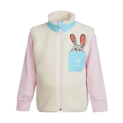 adidas Kids Boys' Pink Logo Print Two-in-One Pullover Sweatshirt IB7753-yc