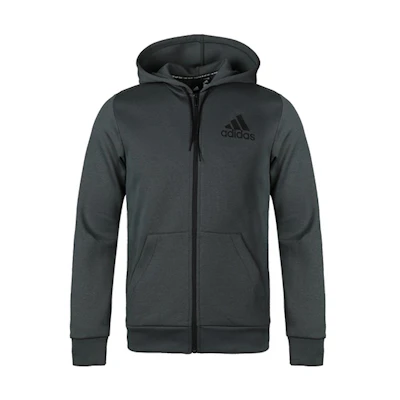 adidas Knit Hoodie Jacket - Legendary Evergreen Green DQ1451