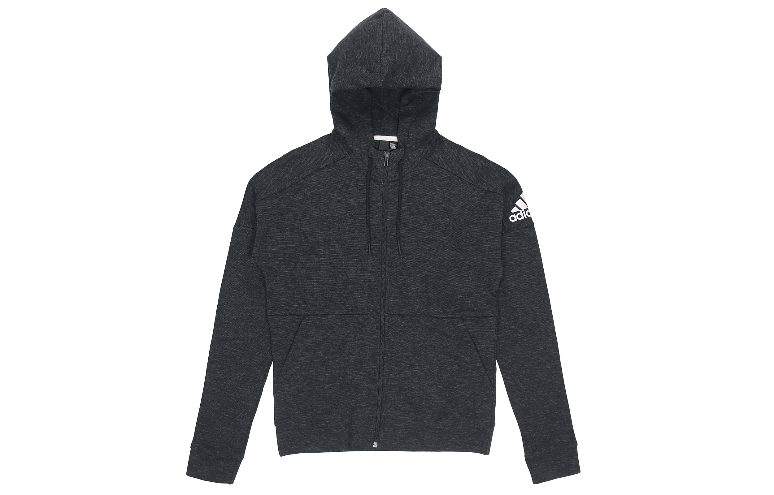 adidas Knit Windproof Breathable Hooded Jacket - Iron Gray DU1135