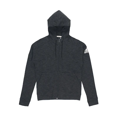 adidas Knit Windproof Breathable Hooded Jacket - Iron Gray DU1135