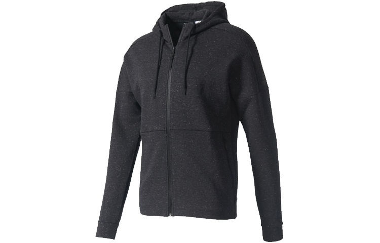 adidas Knitted Breathable Sports Hoodie Jacket - Black S98783