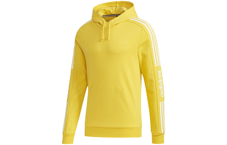adidas Knitted Stripe Hoodie Yellow FU1071