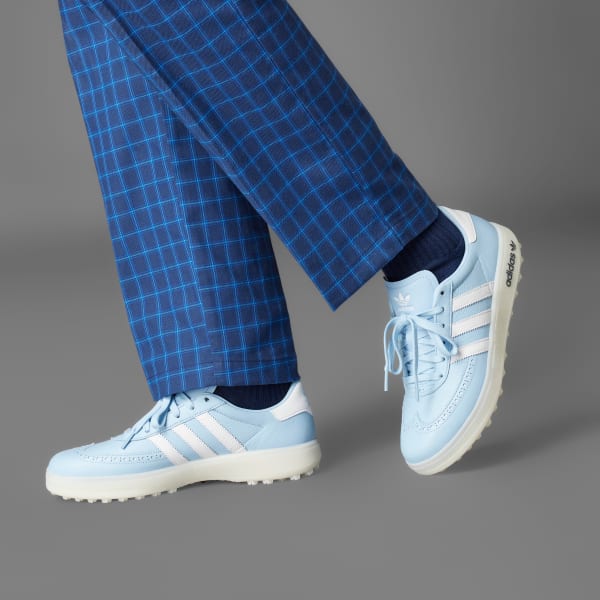 Order 阿迪达斯Kos Cup无钉高尔夫鞋 浅蓝/云白/米白 IH8438