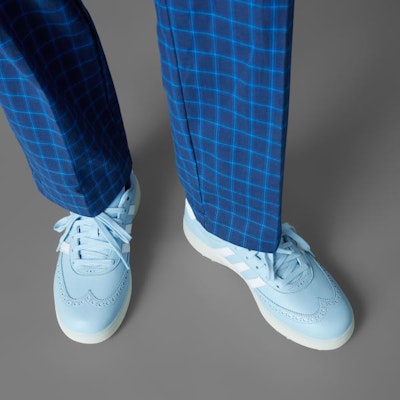 阿迪达斯Kos Cup无钉高尔夫鞋 浅蓝/云白/米白 IH8438 Details for 阿迪达斯Kos Cup无钉高尔夫鞋 浅蓝/云白/米白 IH8438