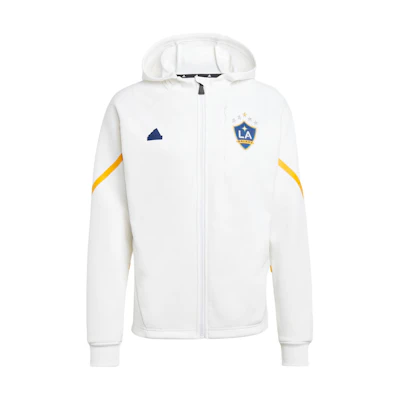 adidas La Galaxy Gameday Anthem Jacket White Hoodie Long Sleeve Outerwear IQ0719