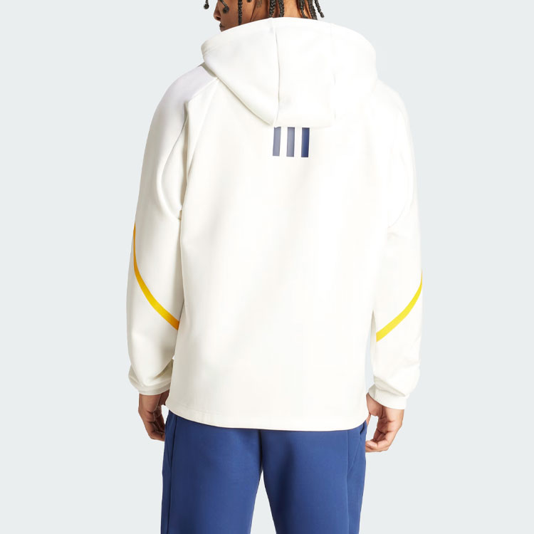adidas La Galaxy Gameday Anthem Jacket White Hoodie Long Sleeve Outerwear IQ0719 圖 4
