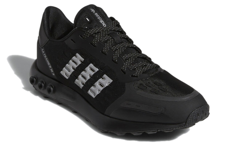 Lookbook adidas LA Trainer 3 'Black Silver Metallic' GY7493
