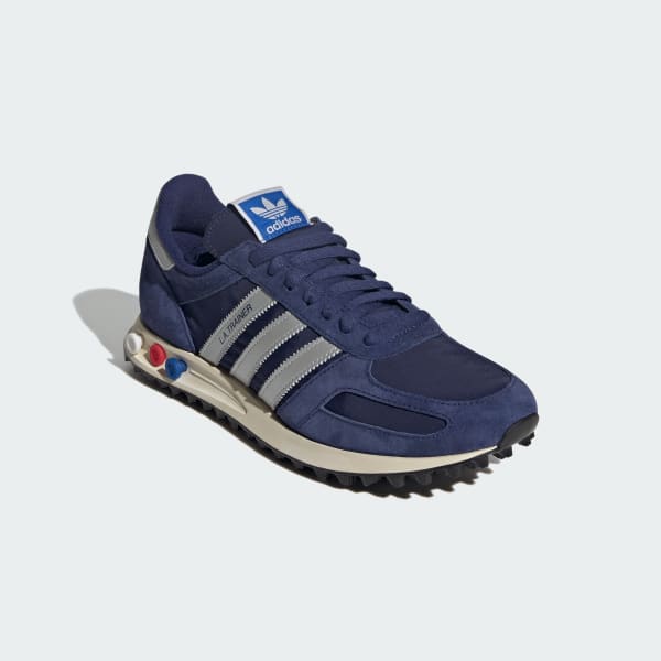 Purchase Adidas LA Trainer OG Sneakers Biru Gelap/Perak Metalik/Putih Pudar JR7171