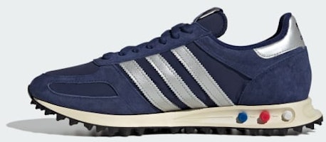 アディダス LA トレーナー OG スニーカー ダークブルー/シルバーメタリック/オフホワイト JR7171 Details for アディダス LA トレーナー OG スニーカー ダークブルー/シルバーメタリック/オフホワイト JR7171