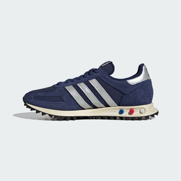 Sizing Adidas LA Trainer OG Sneakers Biru Gelap/Perak Metalik/Putih Pudar JR7171