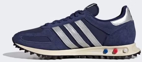Sizing Adidas LA Trainer OG Scarpe Blu Scuro/Argento Metallizzato/Bianco Sporco JR7171