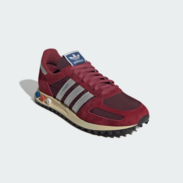 Shop Adidas LA Trainer OG Zapatillas Noble Maroon/Plateado Metálico/Marrón JQ5715