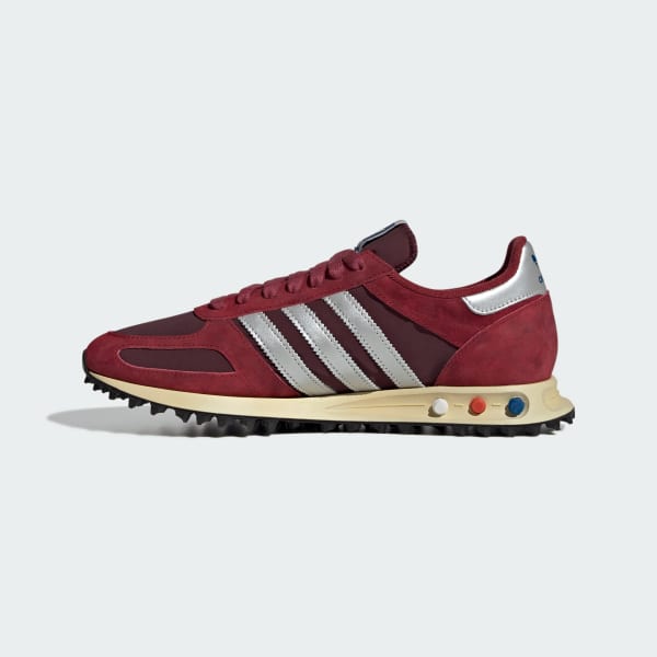 Details for Adidas LA Trainer OG Zapatillas Noble Maroon/Plateado Metálico/Marrón JQ5715