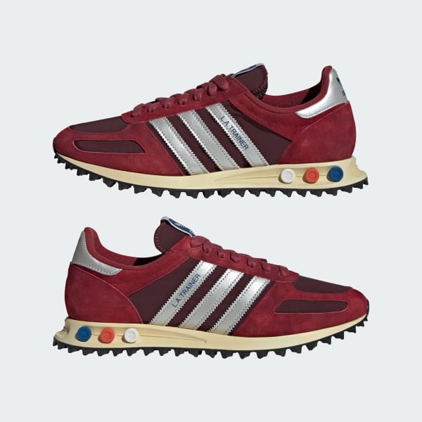 Sizing Adidas LA Trainer OG Zapatillas Noble Maroon/Plateado Metálico/Marrón JQ5715