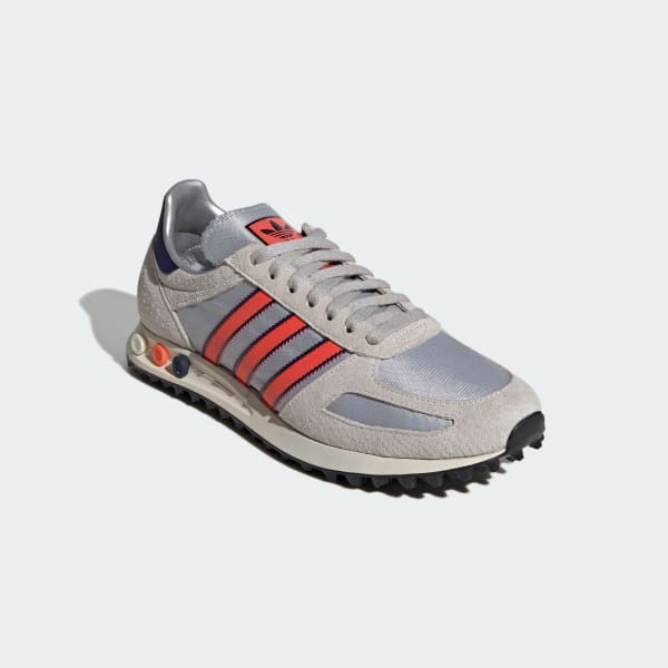 Shop Adidas LA Trainer OG Perak/Colour Pembekal/Biru Gelap Sneakers IH1651