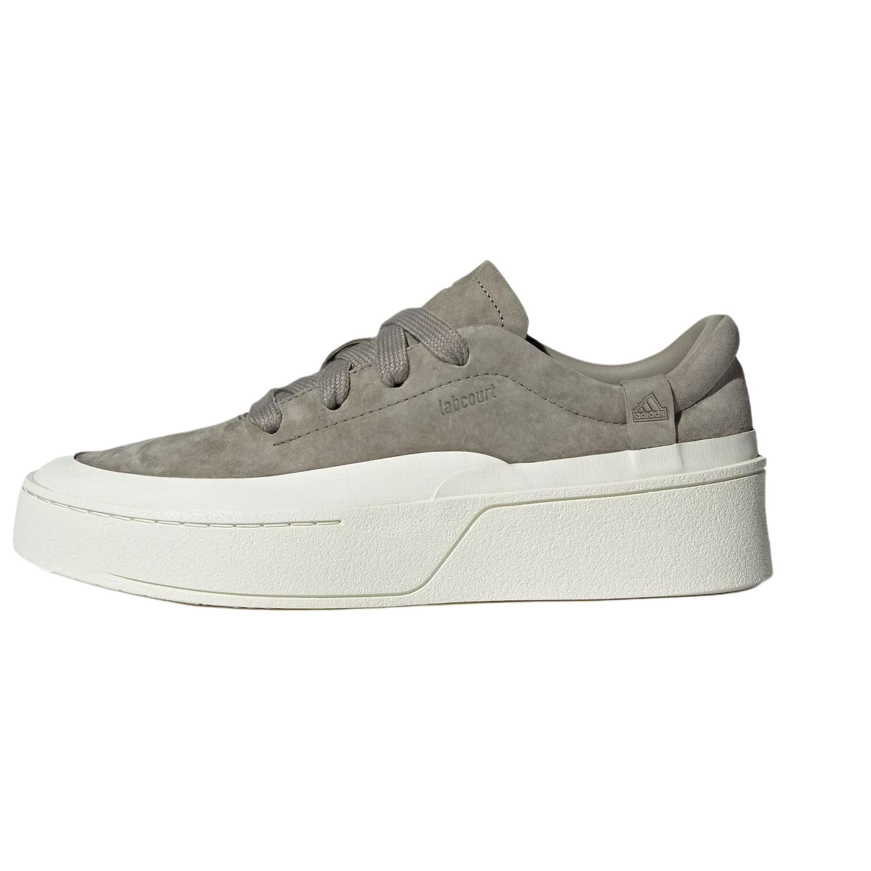 adidas Labcourt Leather Casual Low-Top Sneakers Beige White JS0556