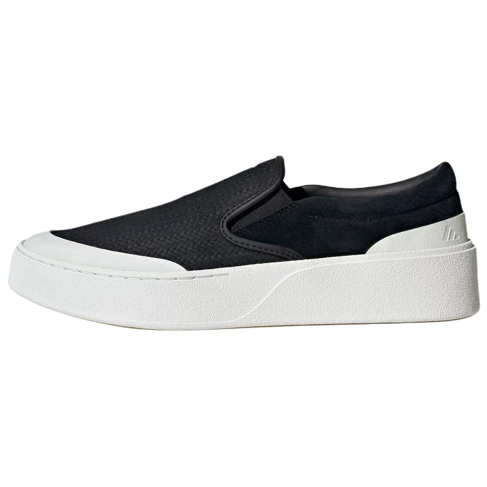 adidas Labcourt Light Slip-On Classic Comfortable Skate Shoes Black White KJ4576