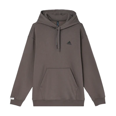adidas LABEL Vintage Hoodie Unisex - Earth Brown/Black Casual Pullover JM9077
