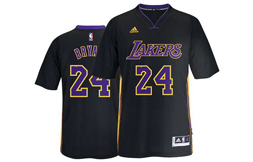 Adidas Lakers Kobe Bryant Hollywood Night Swingman Jersey Black Retro A45982