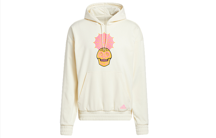 adidas LD DOTD Graphic Hoodie Basketball Pullover - Off White GP6225