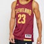 Shop Adidas LeBron James Cleveland Cavaliers Jersi Bola Keranjang Tank Merah A61199