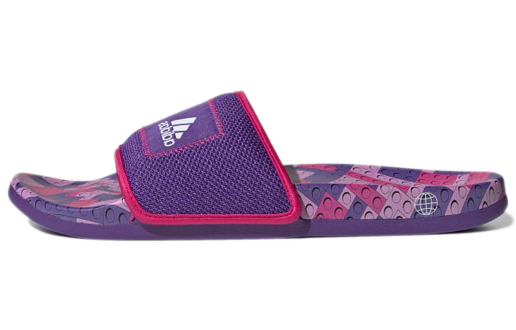 Buy アディダス レゴ x アディレット コンフォート 耐久性抜群パープル ユニセックススリッパ GW0824 GW0824