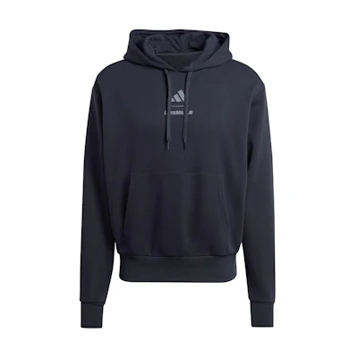 adidas Les Mills Graphic Hoodie Black Unisex Long-Sleeve Logo Print Pullover IX7981