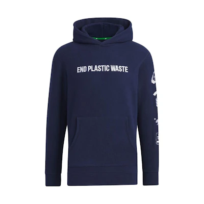 adidas Letter Graphic Hoodie Japanese Edition Blue HY0946-JAPAN