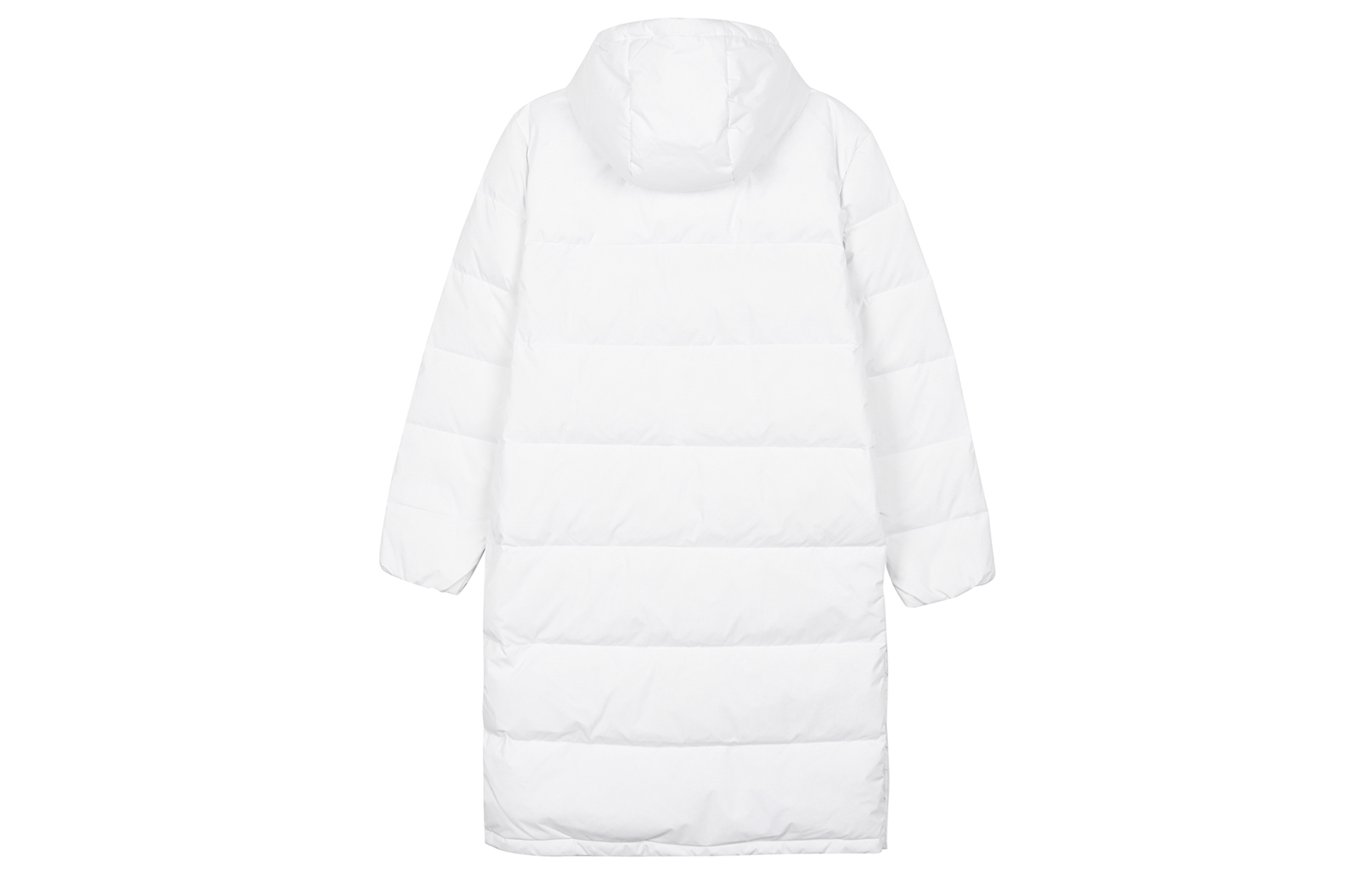 adidas Letter Logo Print Hooded Long Down Jacket Unisex White HZ2600 圖 3