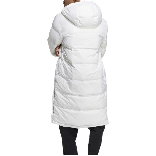 adidas Letter Logo Print Hooded Long Down Jacket Unisex White HZ2600 圖 6