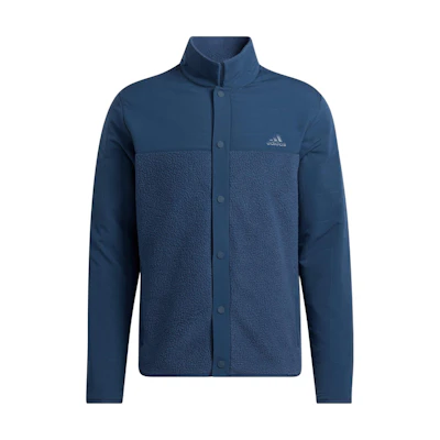 adidas Letter Print Collared Long Sleeve Jacket Blue (Japan Edition) HF6517-JAPAN