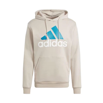 adidas Letter Print Pullover Hoodie Khaki Color IJ8942