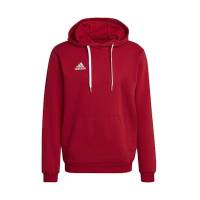 adidas Letter Print Pullover Hoodie Team Power Red H57514