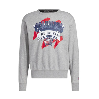 adidas Letter Print Pullover Sweatshirt Men’s Gray HN6385