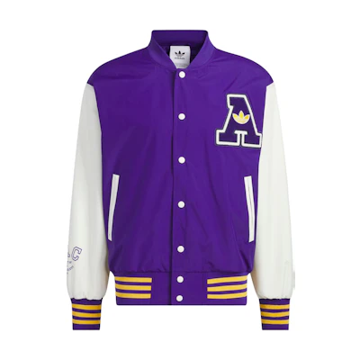 adidas Letter Print Single-Breasted Jacket Purple Japan Edition IU4792-JAPAN