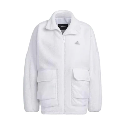 adidas Letter Print Zip Slim Fit Jacket White (Japan Edition) IK7343-JAPAN
